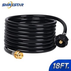18FT Propane Adapter Hose LP Tank 1lb to 20lb Converter For QCC Type Gas Grill