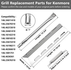 Kenmore Grill Replacement Parts Heat Plate Burner Crossover