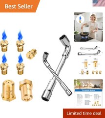 9-Piece WB28X24757 Brass Gas Conversion Kit for GE Ranges – Enhanced Cooking