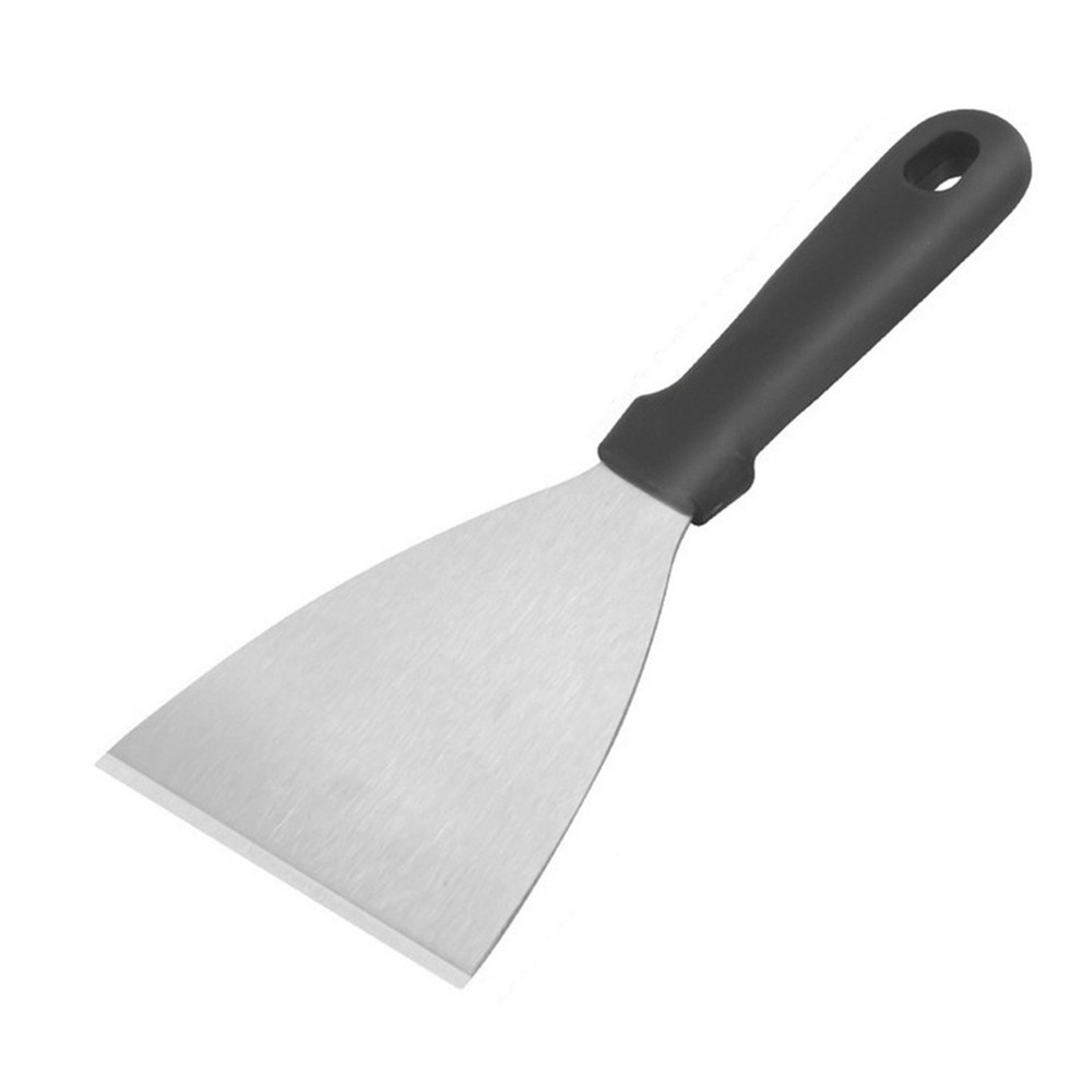 Heat Resistant BBQ Spatula Set Stainless Steel 2 Pieces for Outdoor Use