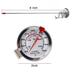 Candy Oil Frying Thermometer Turkey Thermometerwith Clip White dial -HH5502