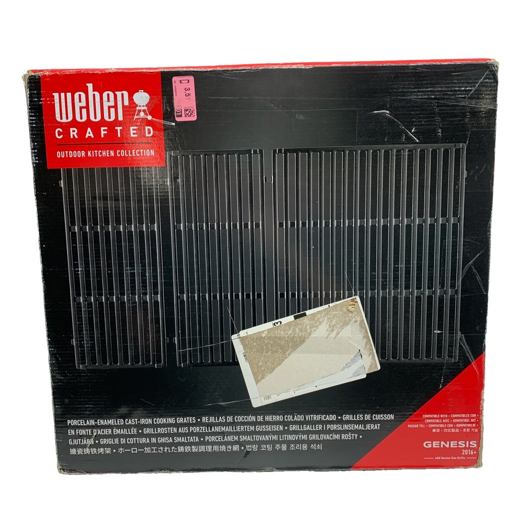 Weber Crafted Cast Iron Cooking Grates for Genesis 400 Series Grill Parts