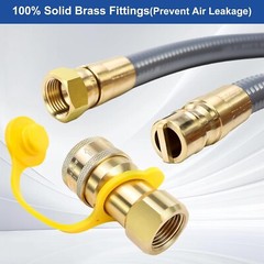 3/8″ Natural Gas Hose 40ft LP Gas Propane Hose w/Quick Connect Fitting for Grill