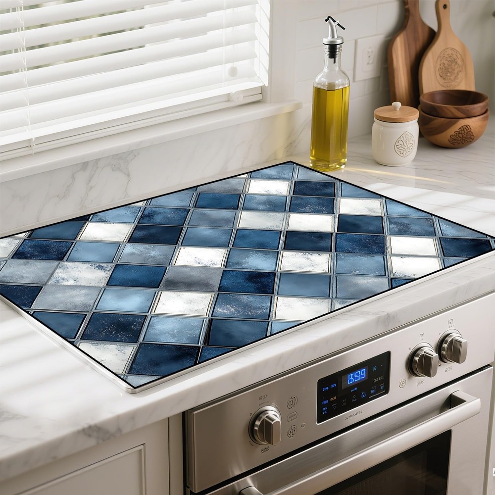 Heat-Resistant Glass Stove Top Cover with Anti-Slip Rubber Coating – Elect