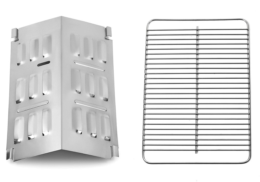 80631 Stainless Steel Cooking Grate and 9201 Stainless Steel Flavorizer Bar, …