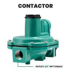 Watflow LP-Gas Equipment with Two Stage Propane Regulator, 3/4″ x 3/4″ NPT