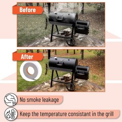 Flexible High-Temperature Smoker Gasket, 15 ft – For Superior Cooking Results