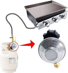 Low Pressure Regulator with QCC Type 1 for 5-40lbs Tank Cylinder 3/8″ Male Flare