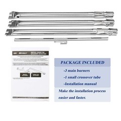 69787 18″ Grill Burner Tube for Weber Spirit 300 Series, Spirit E/S310 320 330