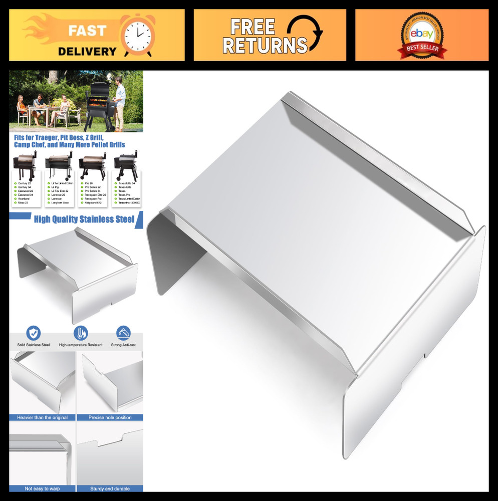 Heat Baffle Diffuser Replacement for Traeger, Z Grill, Pit Boss, Camp Chef – Pel