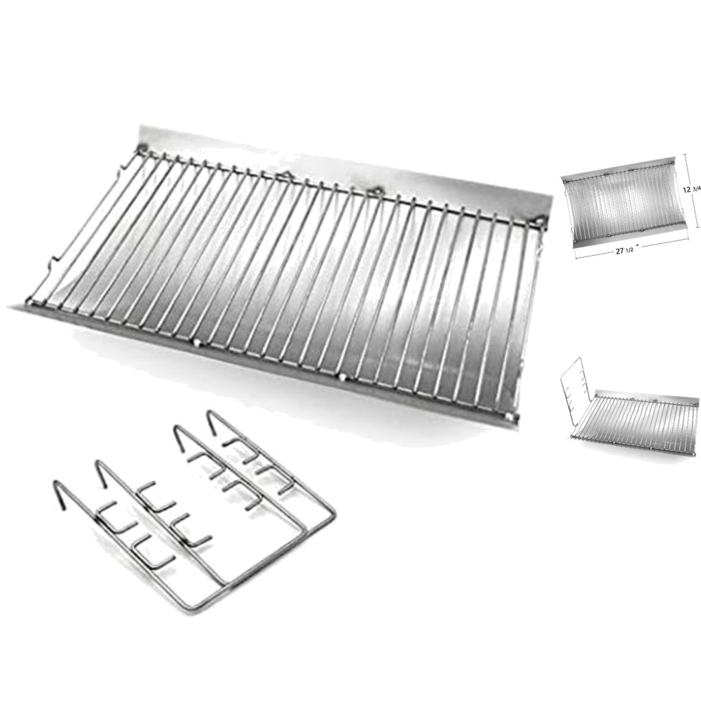 27-inch Alloy Steel Ash Pan with Wire Grate for Chargriller Grills