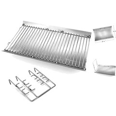 27-inch Alloy Steel Ash Pan with Wire Grate for Chargriller Grills