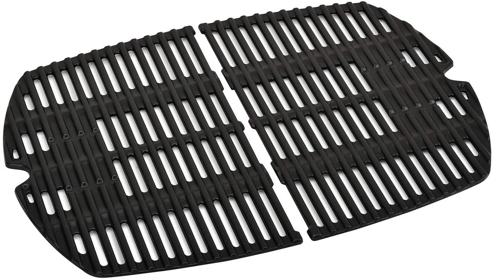 Cast Iron Cooking Grid Grates 2-Pack 15.3″ for Weber Q200 Q220 Q2000 Q2200 Q2400