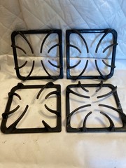 Stove Grates Replacement Gas Range Cast Iron Burner Grate Set 4 Pack 8.75″W Squa