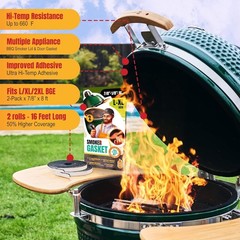 Gasket for Big Green Egg Large/XL/XXL – 2-Pack x 8 FT Smoker Gasket Seal – BG…