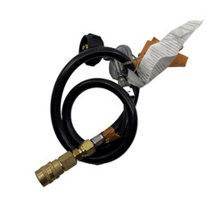 LAITE LP GAS REGULATOR Model #JY0A3A 1PSIG 3 ft Hose Plus Quick Connect Adapter