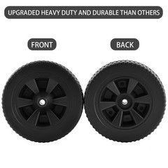 2 PCS Black Plastic Wheels 7005104 Grill Replacement Parts For Dyna Glo DGF
