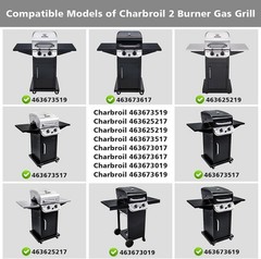 Grill Replacement Parts for Charbroil Performance 2 Burner Grill 463673519 46…