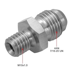 4AN Male Flare to M10 x 1.0 Male Metric Thread Brake Fitting AN4 to M10*1.0