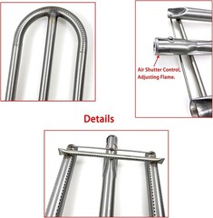 Parts DA110 (3-Pack) 18 1/8″ X 7 13/16″ Stainless Steel Burner Replacement for A