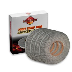 High-Performance BBQ Gaskets – 12 Grey Smoker Seals, Self-Stick, 1/2″x1/8″x15ft,