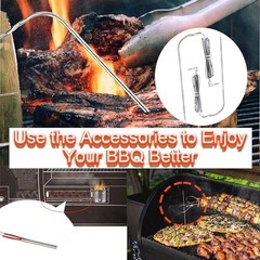 Digital Thermostat Kit with LCD Display for Pellet Grill Smoker, Includes Meat P