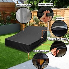 Outdoor Chaise Lounge Cover 100% Waterproof 600D Weather Resistant Polyester …