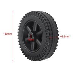 Plastic 6 Inch BBQ Grill Wheels Set of 2 Compatible with Most Grill Models