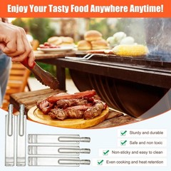 Durable 5pcs Flame Tamer & 4 Heat Plates for Bull & Blaze Grills – Perfect Fit