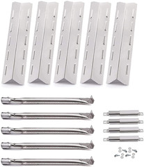 Grill Heat Plates Burners Crossover Kit for Kenmore BBQ Pro Stainless Steel Kit