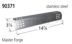 Music City Metals 90371 HEAT PLATE, SS, 14.875 X 3.25