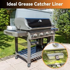 20-Pack Grill Drip Pan Liners Disposable Aluminum Foil Grease Tray