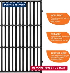GGC 7638/7639 Grill Grates for Weber Spirit &Spirit II 300 Series, 17.5″ Grill P