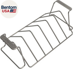 Grill+ Reversible Rib & Roast Rack – 100% Stainless Steel Smoking & Roasting Rac
