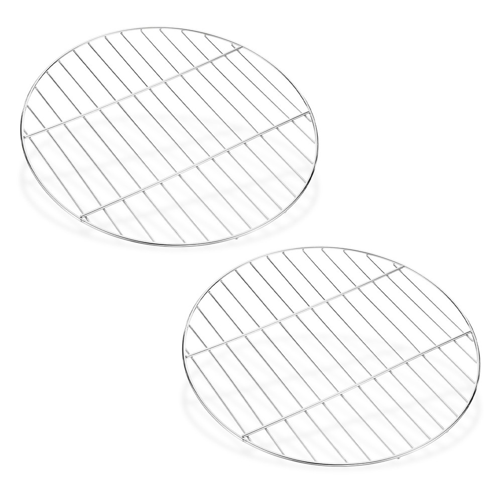 2 Pack Grill Grate Replacement, Steel Grill Grates for BBQ Parts [14.96 Inch]