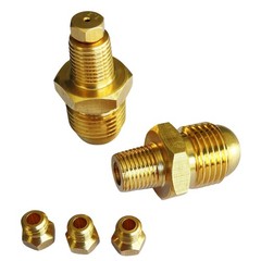 MCAMPAS Propane Gas Jet #57 Brass Orifice Replacement for 0.625 inches, Gold