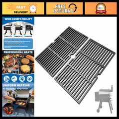 Cast Iron Grill Grates for Traeger Pro 22, Camp Chef SG24, Lil’ Tex Elite – BBQ