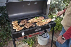 Premium Hinged Lid Barbecue Box for 2-Burner Grills