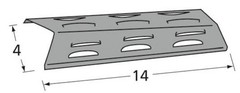 Music City Metals 93411 heat plate, porc stl, 14 x 4; BBQ Tec