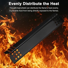 M METERXITY 4-Pack Grill Heat Plates Replacement Parts for Nexgrill, 14.6″…