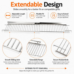 Utheer Grill Warming Rack for Nexgrill 720-0830H Stainless Steel | Heavy Duty Ra