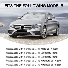 Black Front Grille for Mercedes-Benz E-Class W213 2017-2020