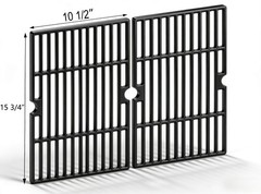 Cast Iron Grill Grates Replacement Fits Dyna Glo 7001634 2 Burner Parts