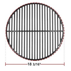 18 3/16 Inch Porcelain Coated Grill Grate Non-Stick 18 3/16″ Cast Iron Grate