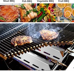 5 PC Stainless Steel Heat Shield Tent Plates for Charmglow & Nexgrill Models