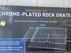 Grill Zone Heavy Duty Adjustable Crome Plated Rock Grill Grate