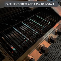 463365021 Grill Grates Replacement Parts 17 x 24.5″ for 3pcs grates, Black