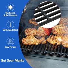 Replacement Grill Grates for 3 Burner Gas Grill – 17 Inch Cast Iron Cooking Grid