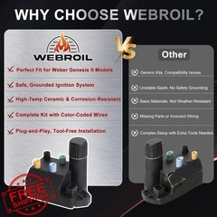 WEBROIL 66354 Igniter Kit Weber Genesis II Orange Black