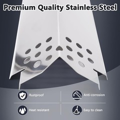 Hiorucet Grill Grates For Nexgrill 6 Burner 720-0896B Stainless